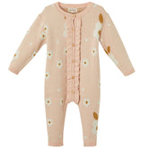 Patique Çiçek Desenli Fırfırlı Tulum